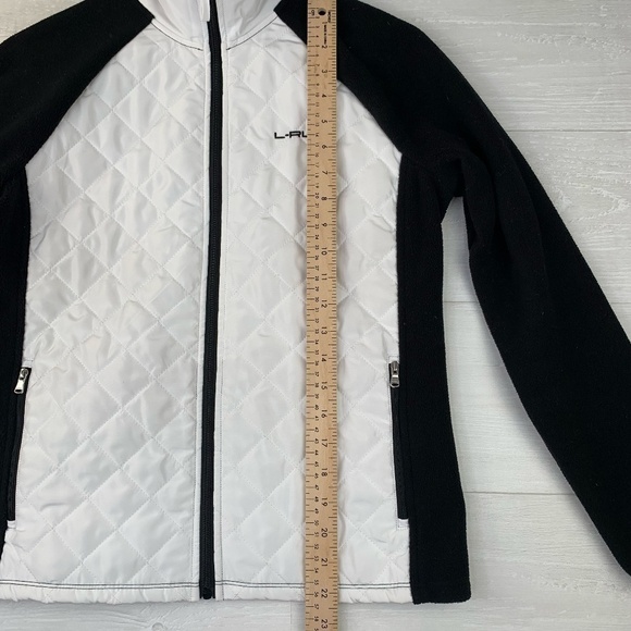 Lauren Ralph Lauren L-RL Women's Active Black and White Jacket Petite Medium - Picture 5 of 10